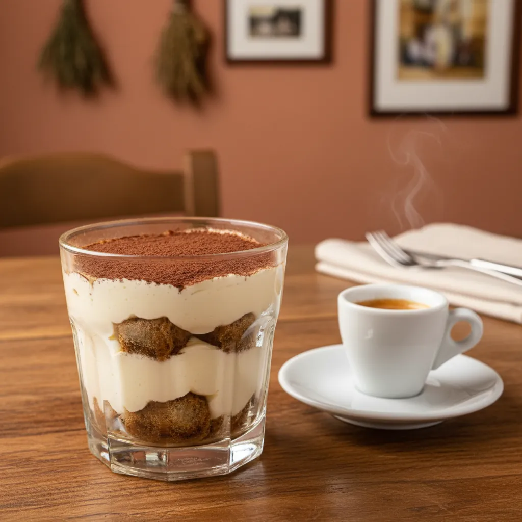 Tiramisu bij La Piazza