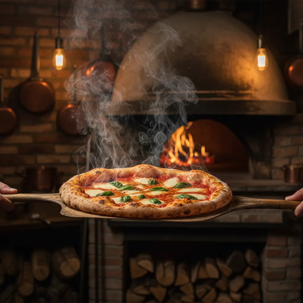 Verse pizza's uit de houtoven bij La Piazza Bodegraven